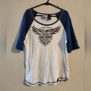 Harley Davidson Women’s 115h Anniversary Limited Edition Baseball Tee size med